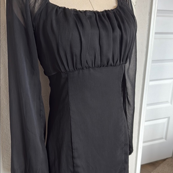 Altar’d State Black long sleeve Dress 🖤 Sz Small - Picture 2 of 9